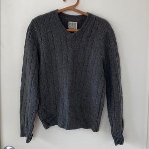 Ruehl Cotton Cashmere Cable-knit Sweater